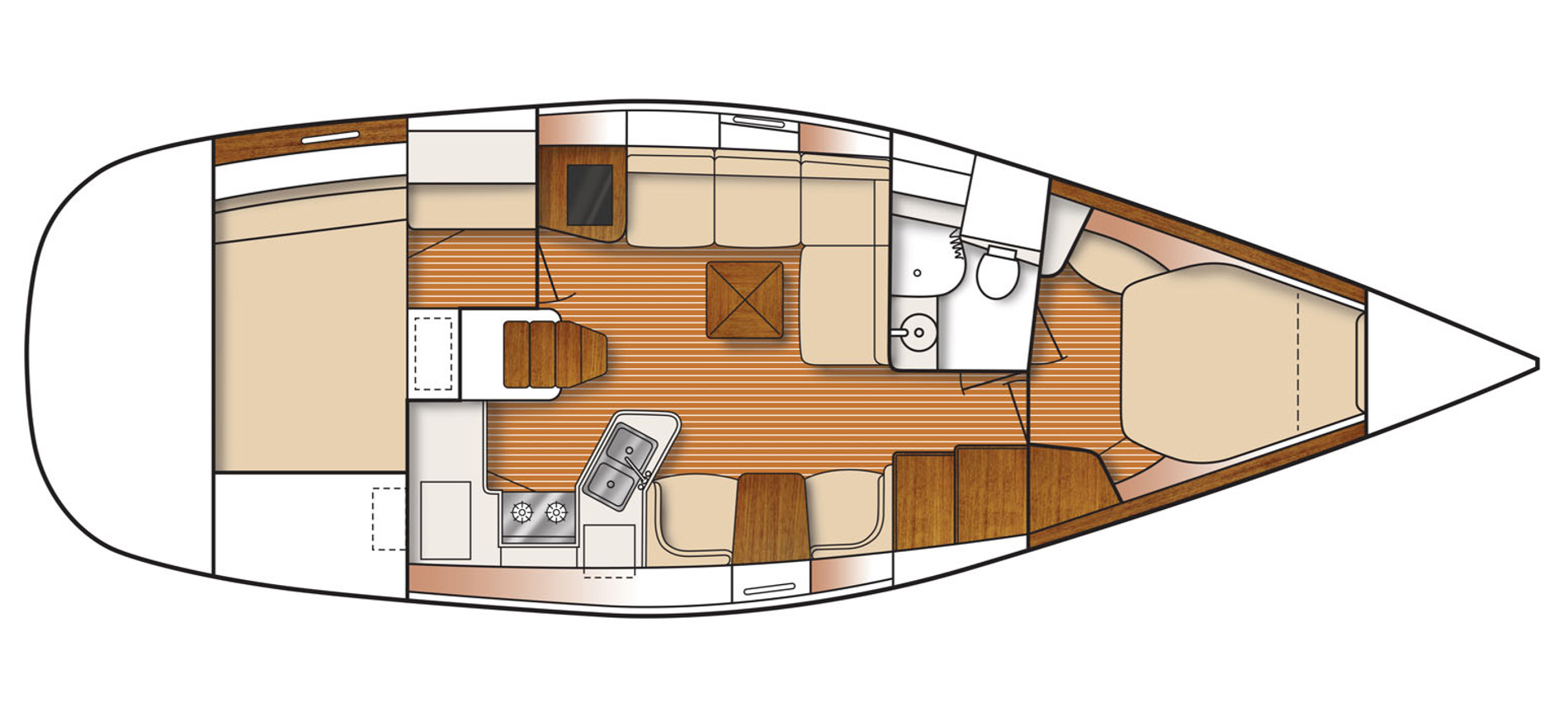 Catalina 385 layout