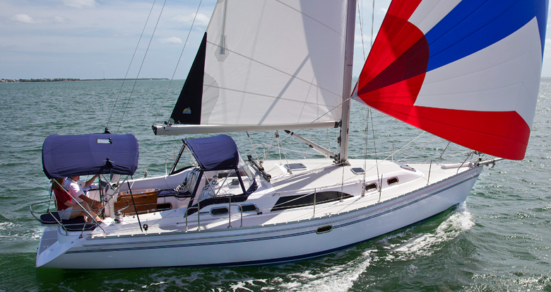 Catalina 385 sailing